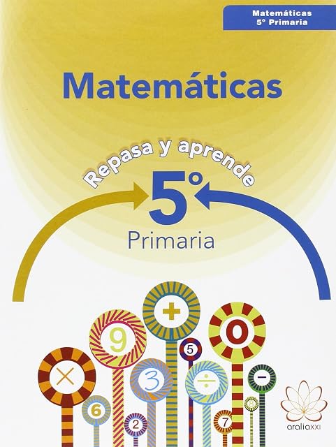 Portada de Matematicas 5º Educacion Primaria Repasa y Aprende Ed 2016