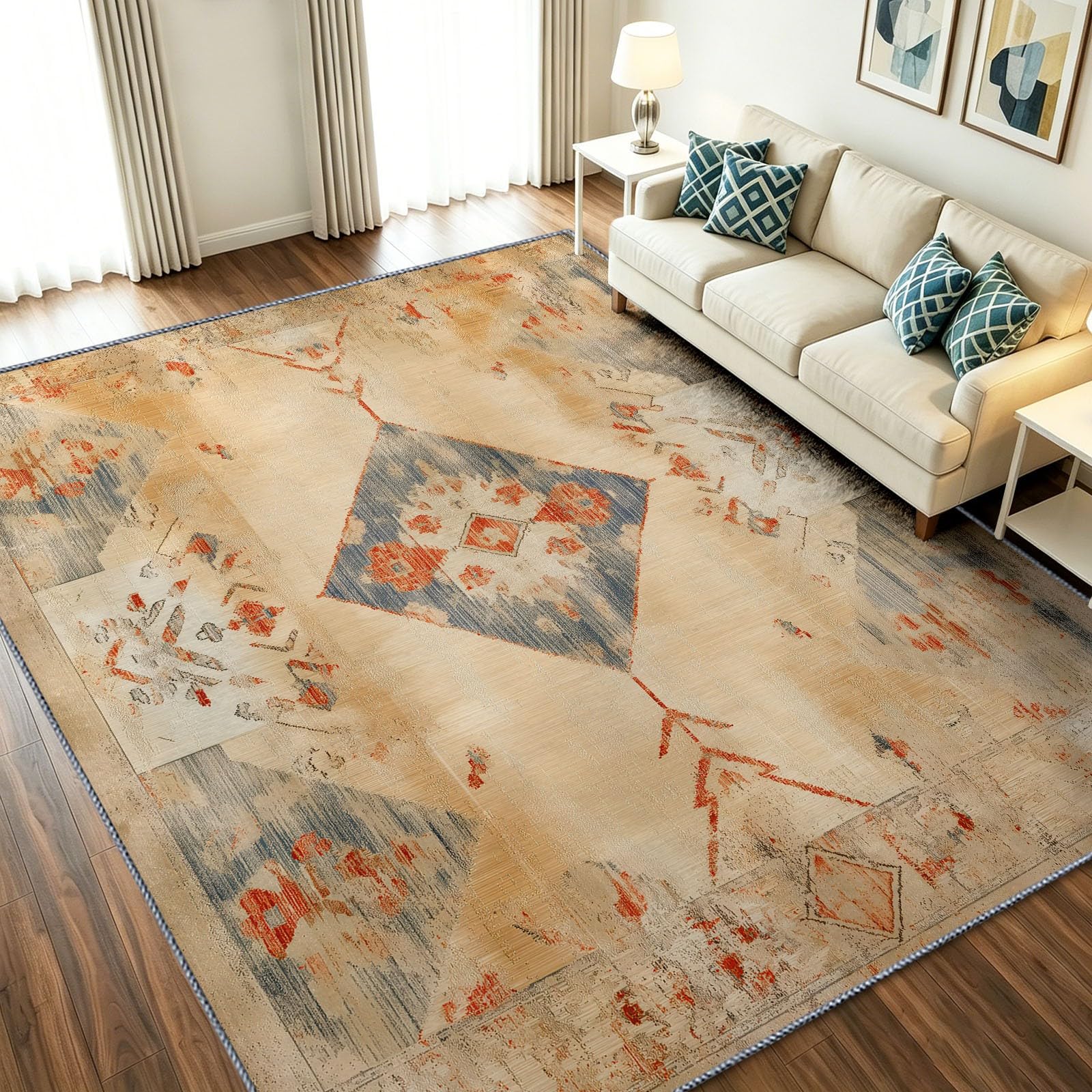 Tapis antiderapant et absorbant 140x200 cm lavable pour entree