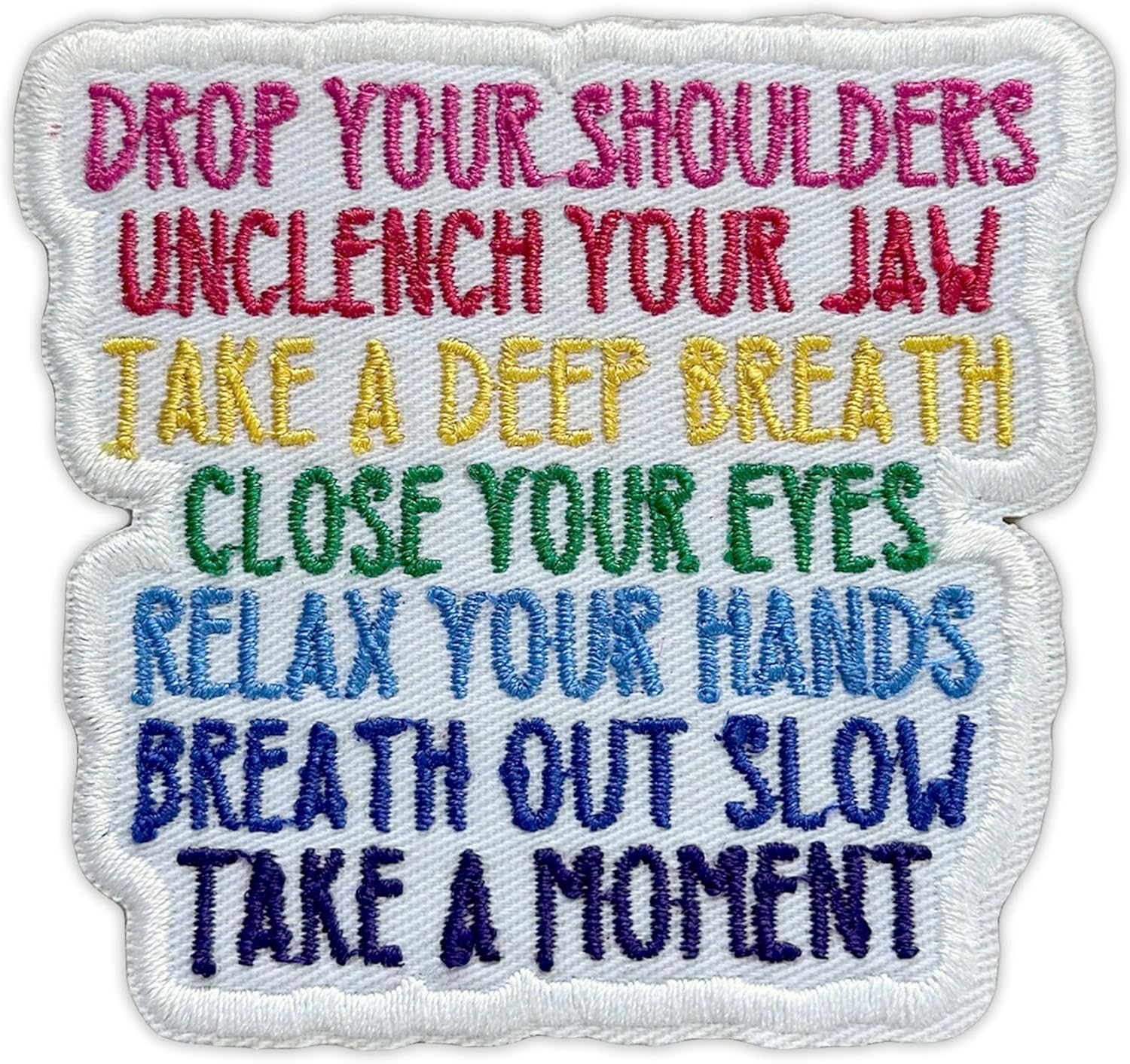 No You’re Right Lets Do It Patch, Funny Mental Health Quote Embroidered Iron On Sew On Patch, Cute Applique Accessories for Backpacks, Vests, Jackets, Jeans, Hats, Gift 3 Inches