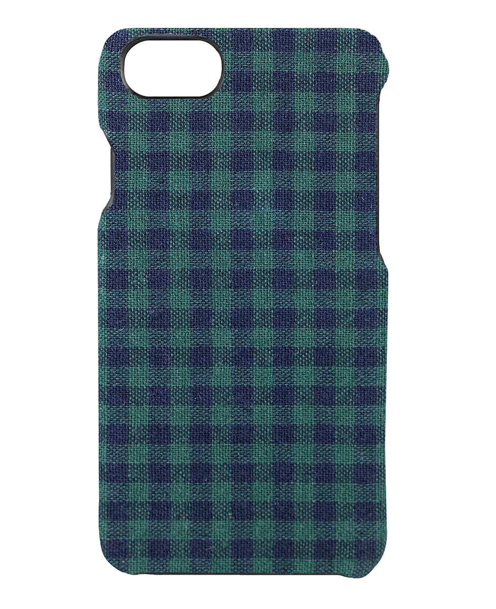 Nuv Studios Cell Phone Case for Apple iPhone 7; Apple iPhone 8 - Dark Green Gingham