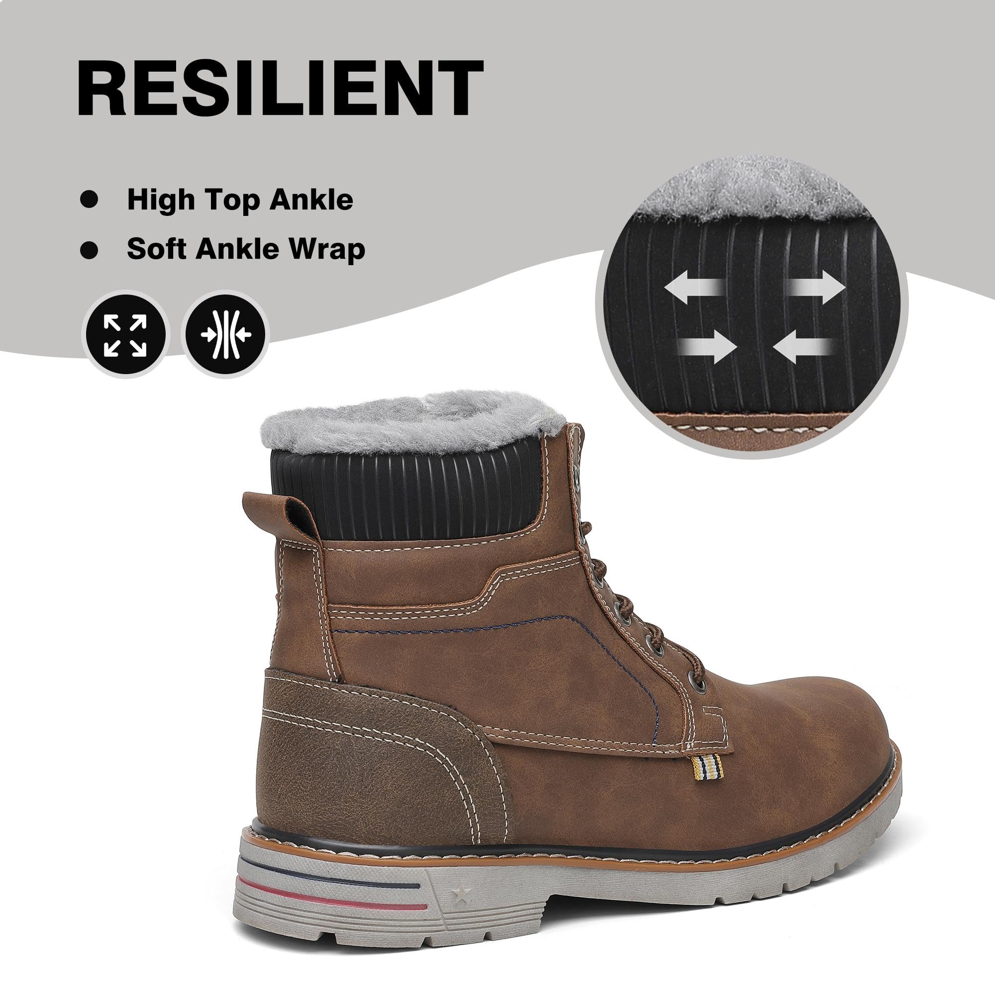 Mishansha Stivali Donna Uomo Invernali Trekking Impermeabile Stivali da Neve Outdoor Antiscivolo Scarpe