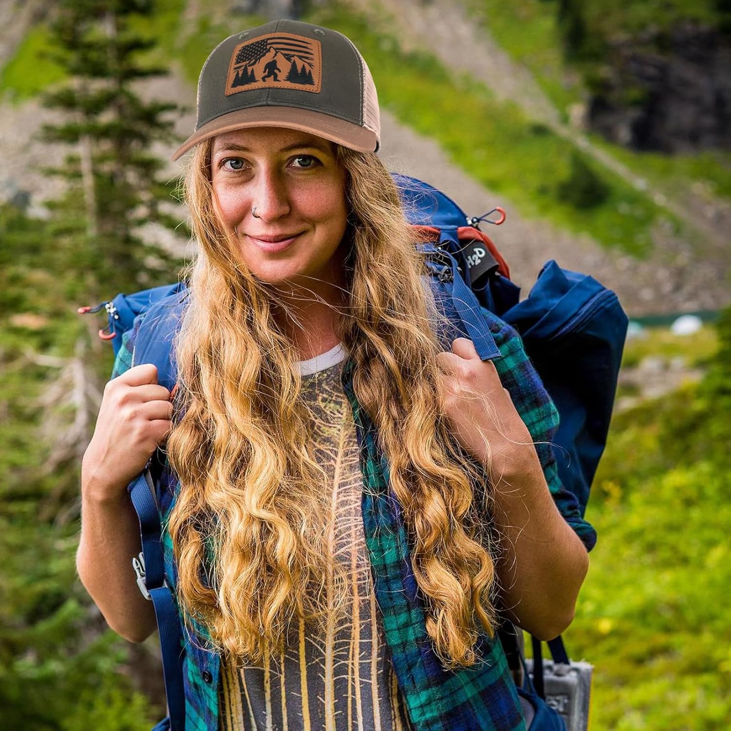 Bigfoot Gifts Sasquatch Hat for Men and Women Outdoor Big Foot Trucker Cap