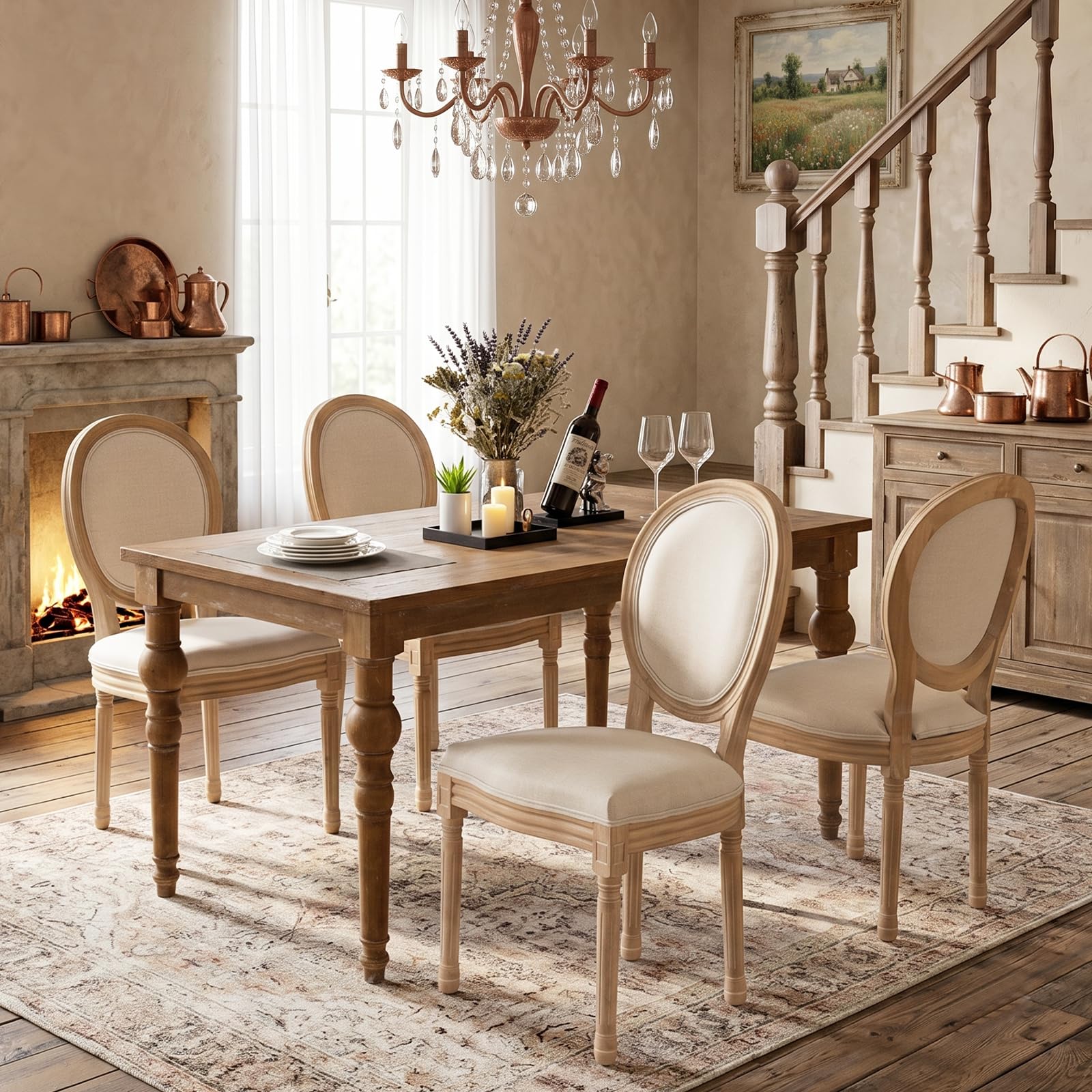 SoarFlash French Beige Set of 4