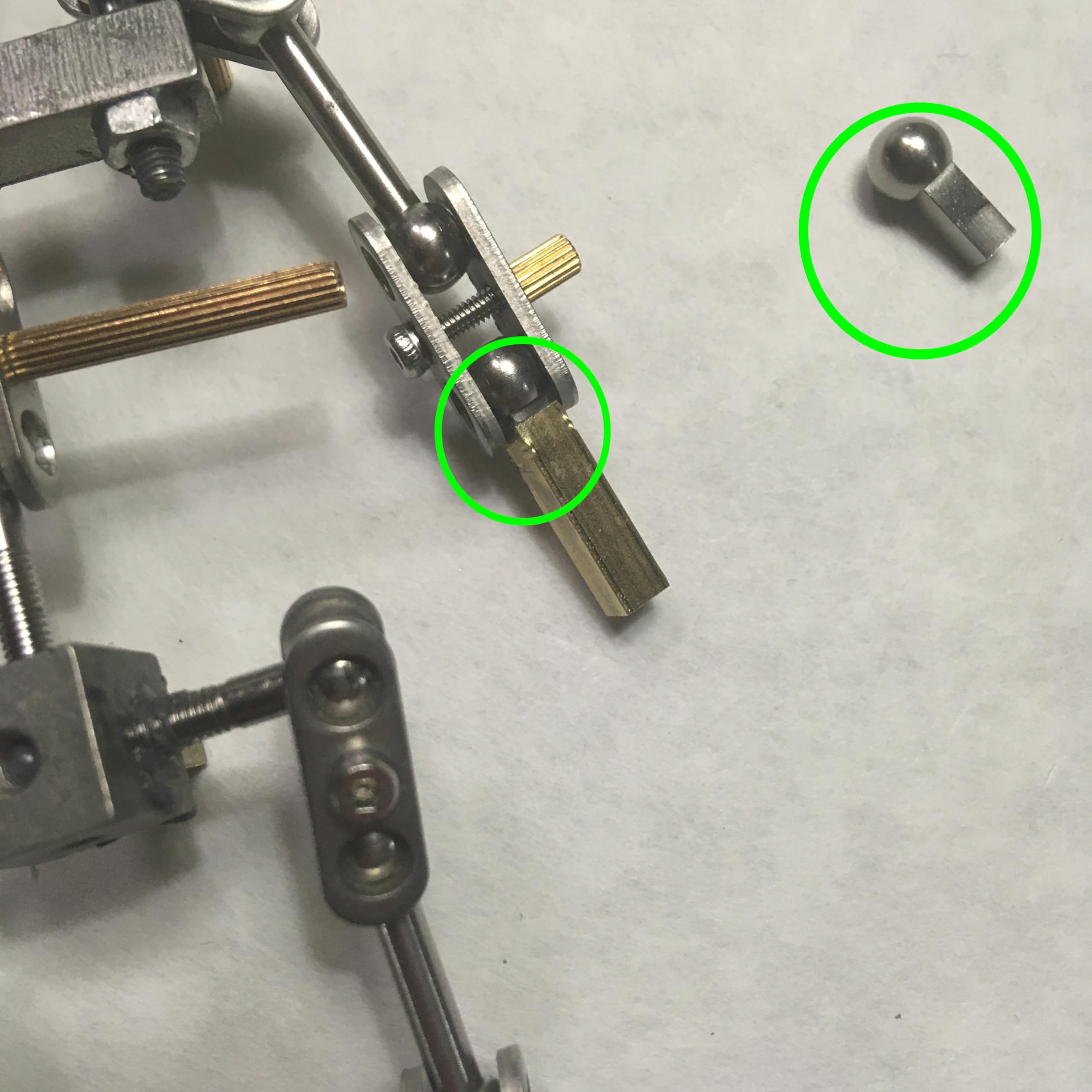 M00908-50 MOREZMORE 50pcs Adapter Connects Ball Socket Joint to 5/32