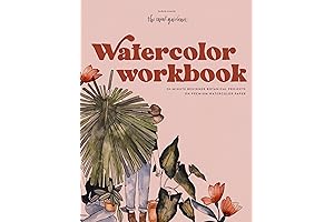 Watercolor Workbook: 30-Minute Beginner Botanical Projects on Premium Watercolor Paper