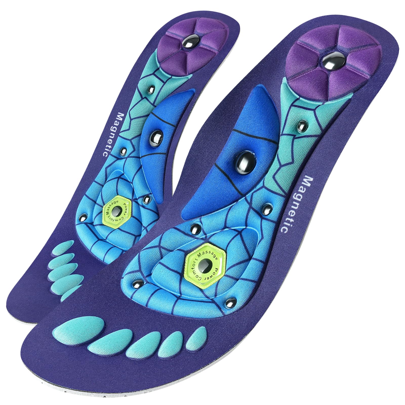 Plantillas Magneticas de Acupresión para Fascitis Plantar, Ortopedicas de Gel, Unisex 35-39