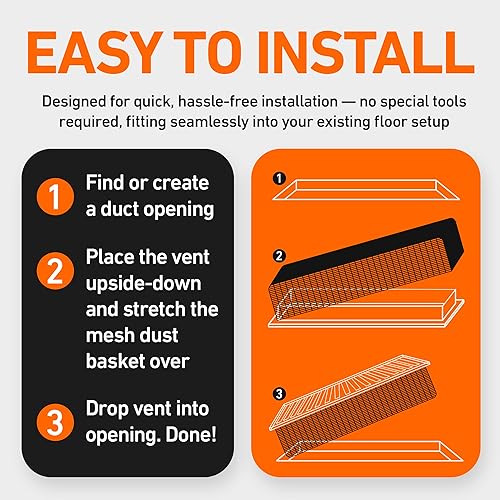 Miniatura 5 de Home Intuition Ventilación decorativa contemporánea de 4 x 12 pulgadas con trampa de cubierta de malla, níquel satinado