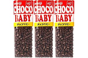 Meiji Choco Baby 1.12oz (3 Pack) - The Perfect Bite-Size Chocolate Treat for Little Chocolatiers!