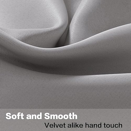 Miniatura 5 de H.VERSAILTEX - Cenefa térmica para ventana con dobladillo para barra, para oscurecer las habitaciones ideales para la cocina, 52 x 18