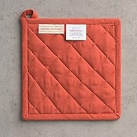 Vista 8 de Maison d' Hermine - Agarradera con asa «Estampado de Cachemira», 100 % algodón, resistente al calor, para hacer una barbacoa, cocinar, hornear