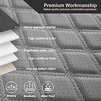 Vista 6 de GIANT PANDA Customized Full Set Car Seat Covers Fit for Toyota Highlander L/LE/XLE/Limited/Hybrid 2020 2021 2022 2023 2024 2025 2026 Three-Row Gris