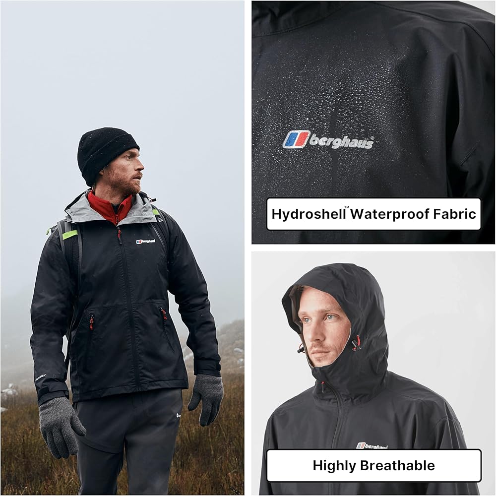 Amazon.com: Berghaus Men's Stormcloud Shell Jacket, Small, Black
