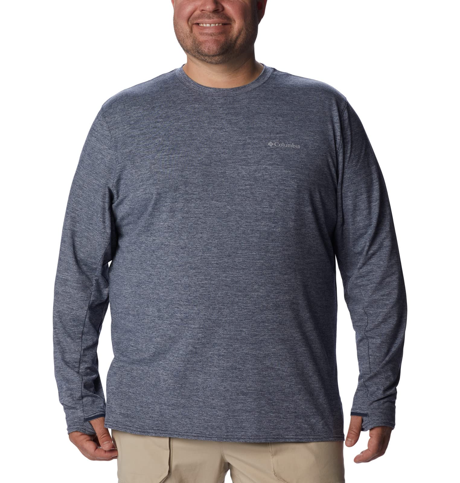 Columbia Tech Trail Long Sleeve Crew II Equipo de Camping y Senderismo Hombre