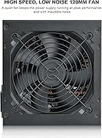 Vista 8 de Segotep 650W 80 Plus Gold Certificado No Modular ATX Fuente de Alimentación con Conectores de 6+2 Pines Protección PFC y Cumplimiento RoHS