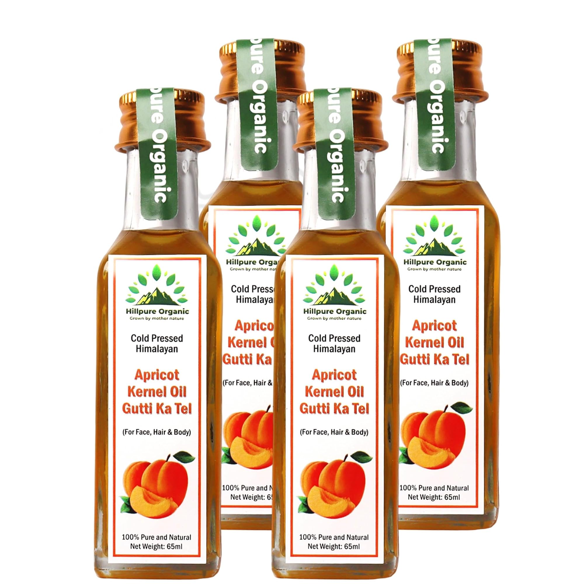 Cold Pressed Himalayan Apricot Kernel Oil, 100ml