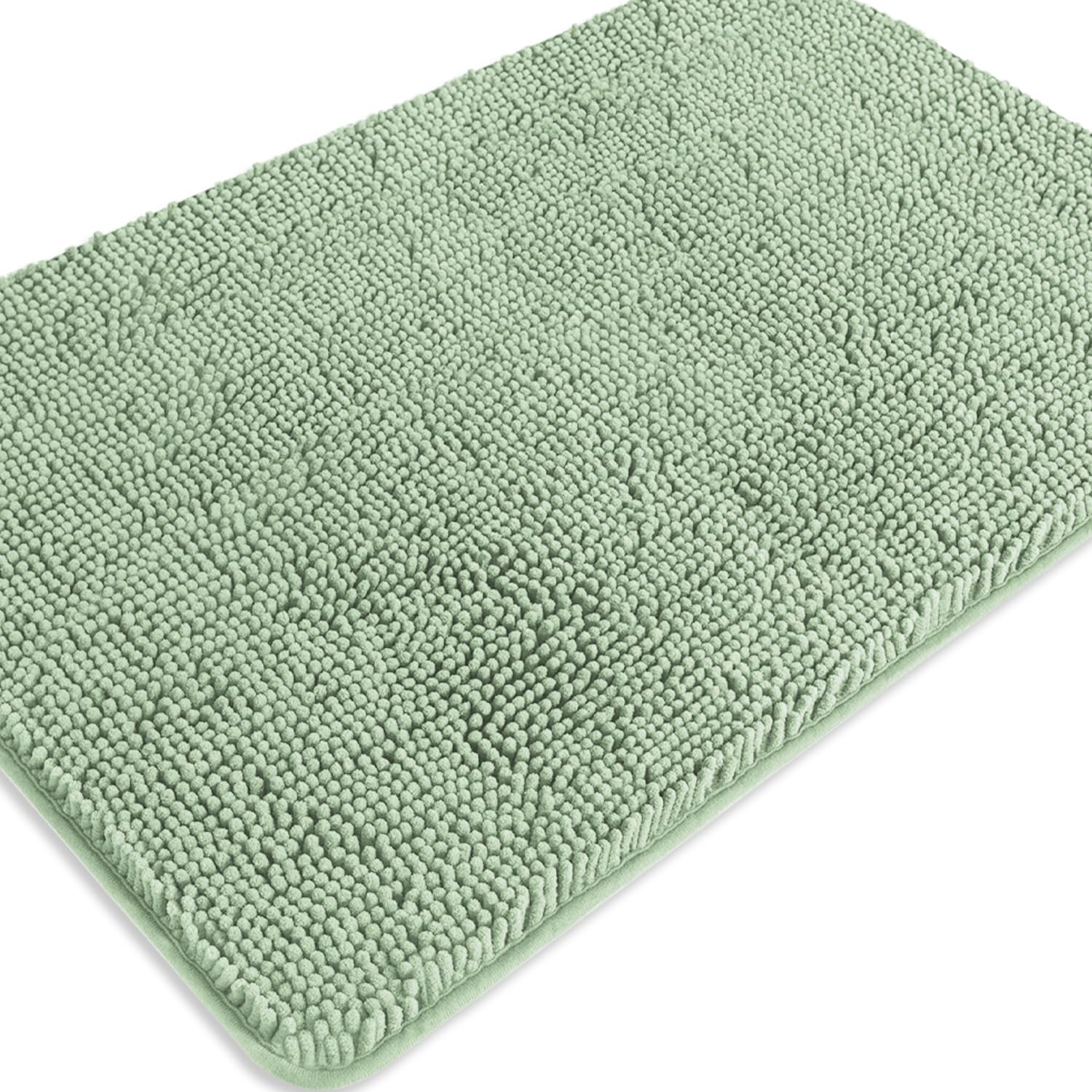 PureSwan Sea Foam Bathroom Rugs – Absorbent and Washable Bath Mat, Non-Slip, Thick Soft Chenille Bath Rugs for Bathroom Floor, Shower, Sink - 24" x 36" — image 1
