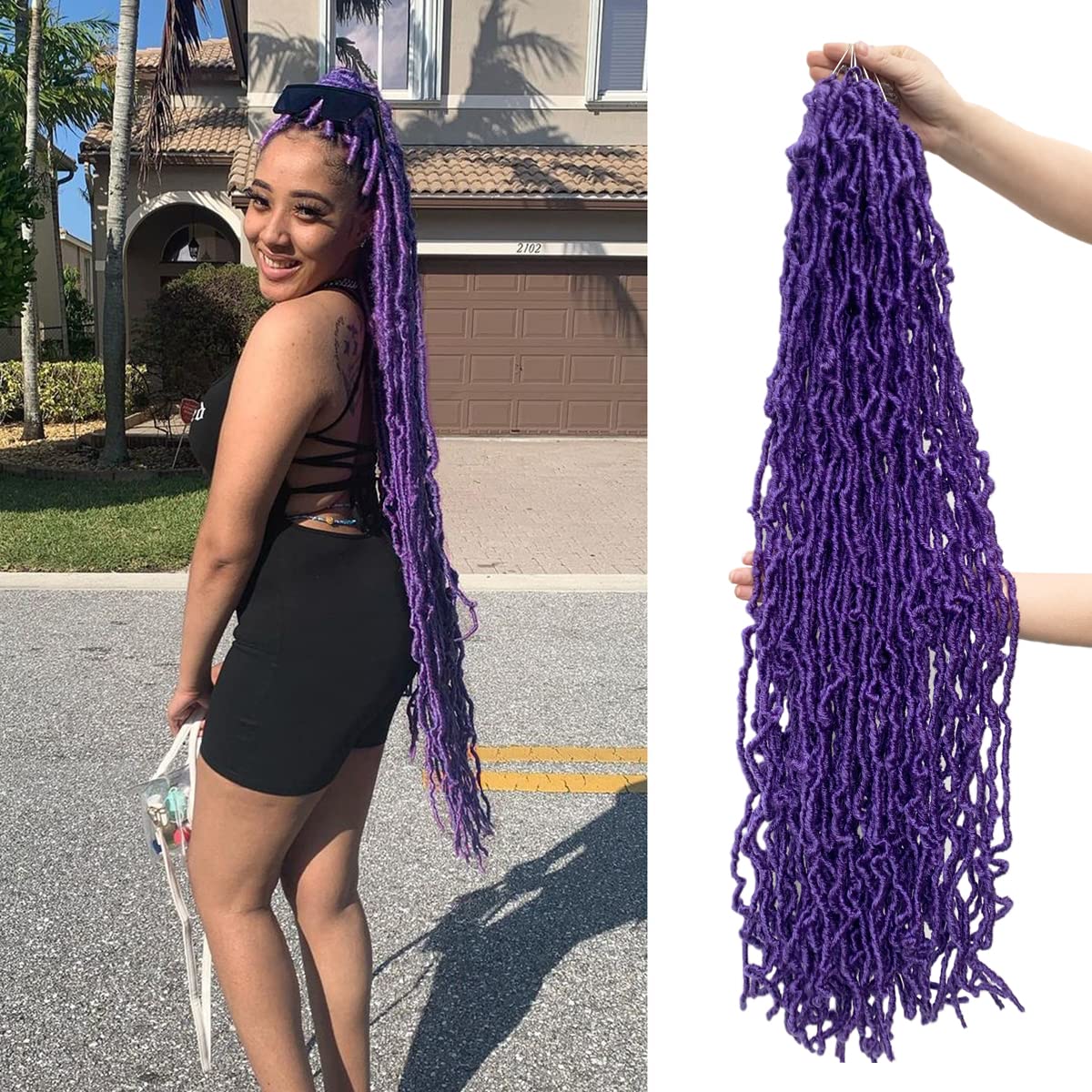 Purple Soft Locs 36 Inch