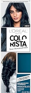 L’Oréal Paris Colorista Semi-Permanent Hair Color for Brunette Hair, Midnight blue