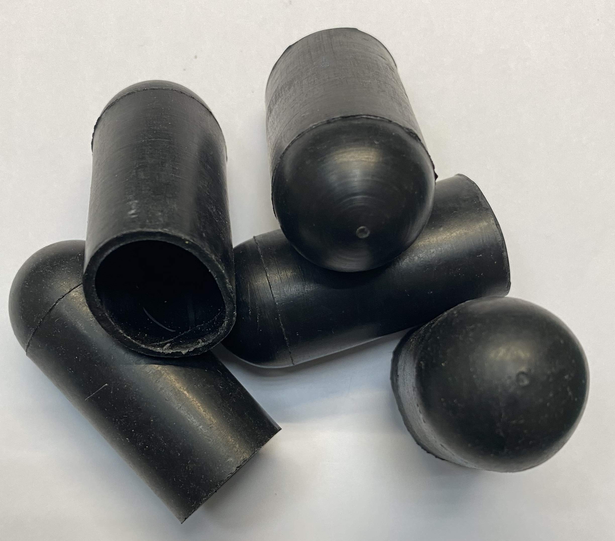 dexierp Protection Force Round Cap for 7/8" 22mm OD X38.1 mm Length (Pack of 10) Pipe Post Tube End Cover 7/8-9 UNC 7/8-14 UNF M22 Screw Thread