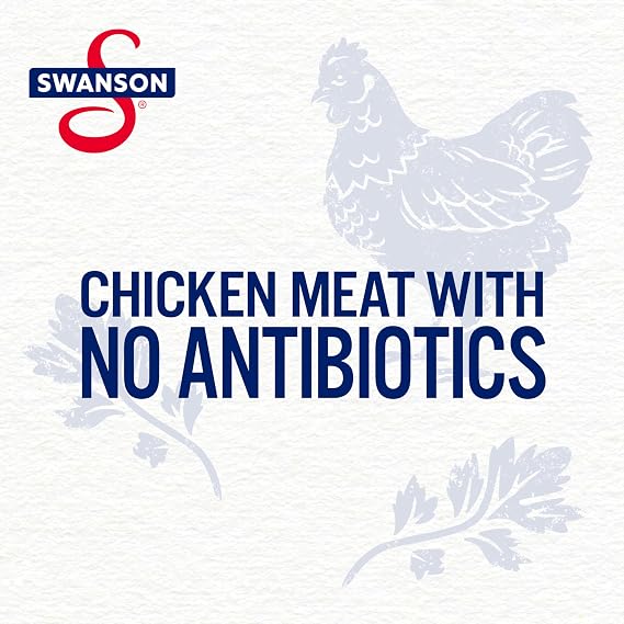 Swanson 25% Less Sodium Chunk Canned Chicken in Water, 2 Count 12.5 Oz