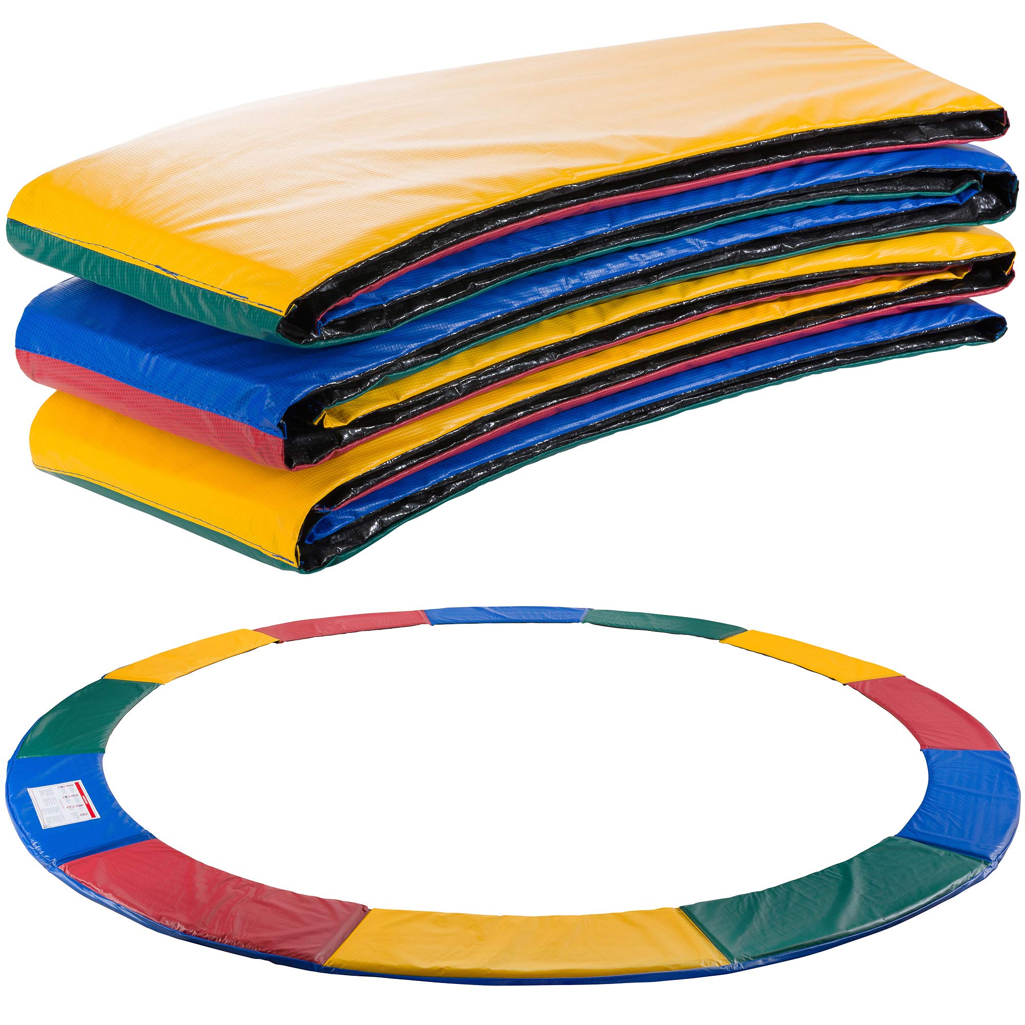 Arebos Coussin de Protection pour Trampoline de Remplacement | Trampoline Couverture Rembourrage | résistant aux intempéries et UV | Anti-déchirure | 366 cm | 6 Couleurs