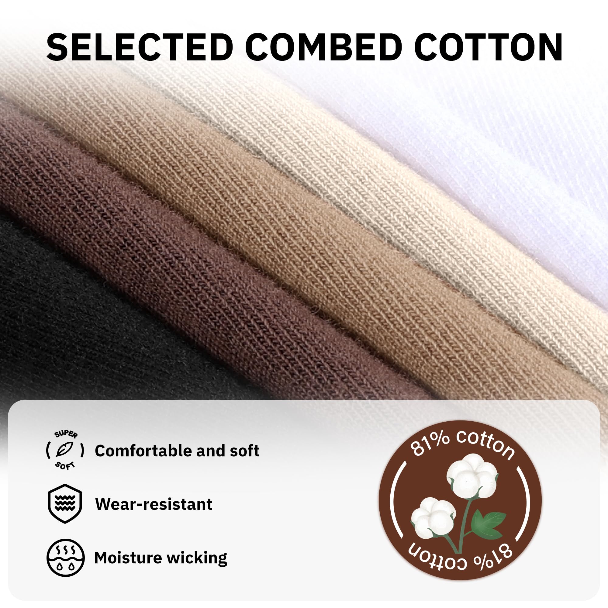 CLOSEMATE 5 Paia Calzini Donna Autunno Inverno Bianchi Morbidi Caldi in Cotone Spesso Calze di Spugna Felpato Casual Moda Comfortevole per Tempo Freddo 35-38 39-42