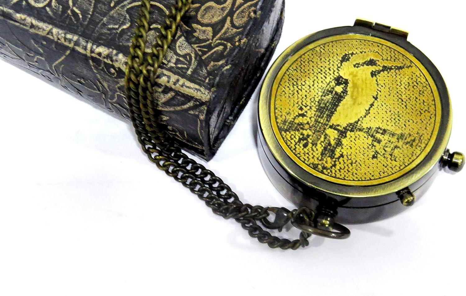 Sailor Pocket Compass, Camping Travelling Equipment, Boat Brass Compass with a Beautiful Quote Engraved All Your Ways Acknowledge Him and He Shall Direct Your Path Proverbs 3:5"