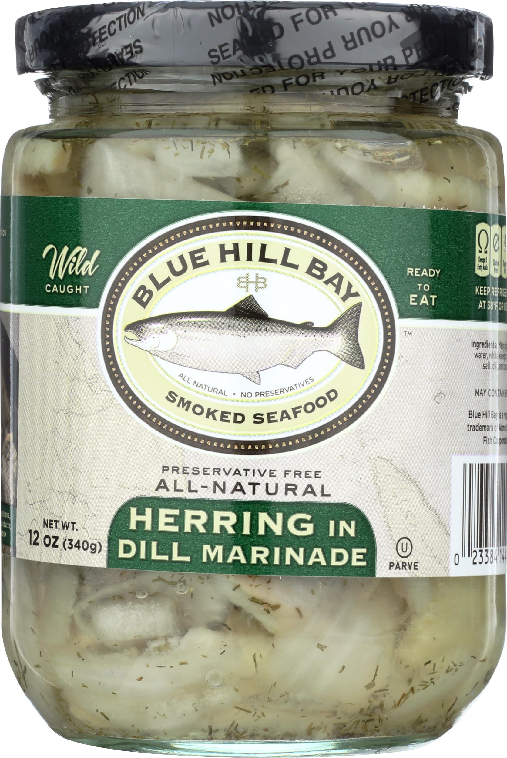 Amazon.com : Blue Hill Bay, Herring in Dill Marinade, 12 oz : Grocery & Gourmet Food