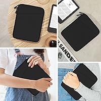 Vista 7 de MoKo Bolsa de manga para eReader de 6-7 pulgadas para ereader Colorsoft Signature Edition, totalmente nuevo 6 pulgadas ereader 11ª generación Negro