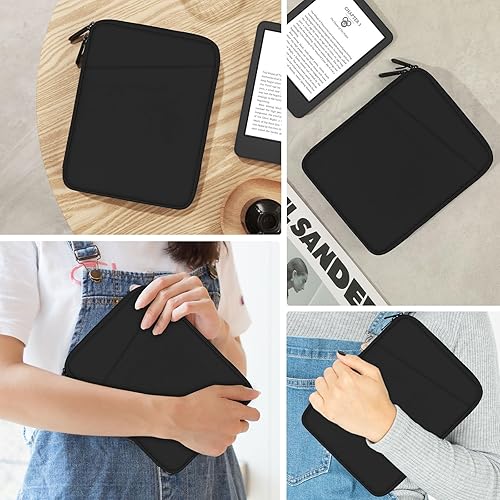 Miniatura 7 de MoKo Bolsa de manga para eReader de 6-7 pulgadas para ereader Colorsoft Signature Edition, totalmente nuevo 6 pulgadas ereader 11ª generación Negro