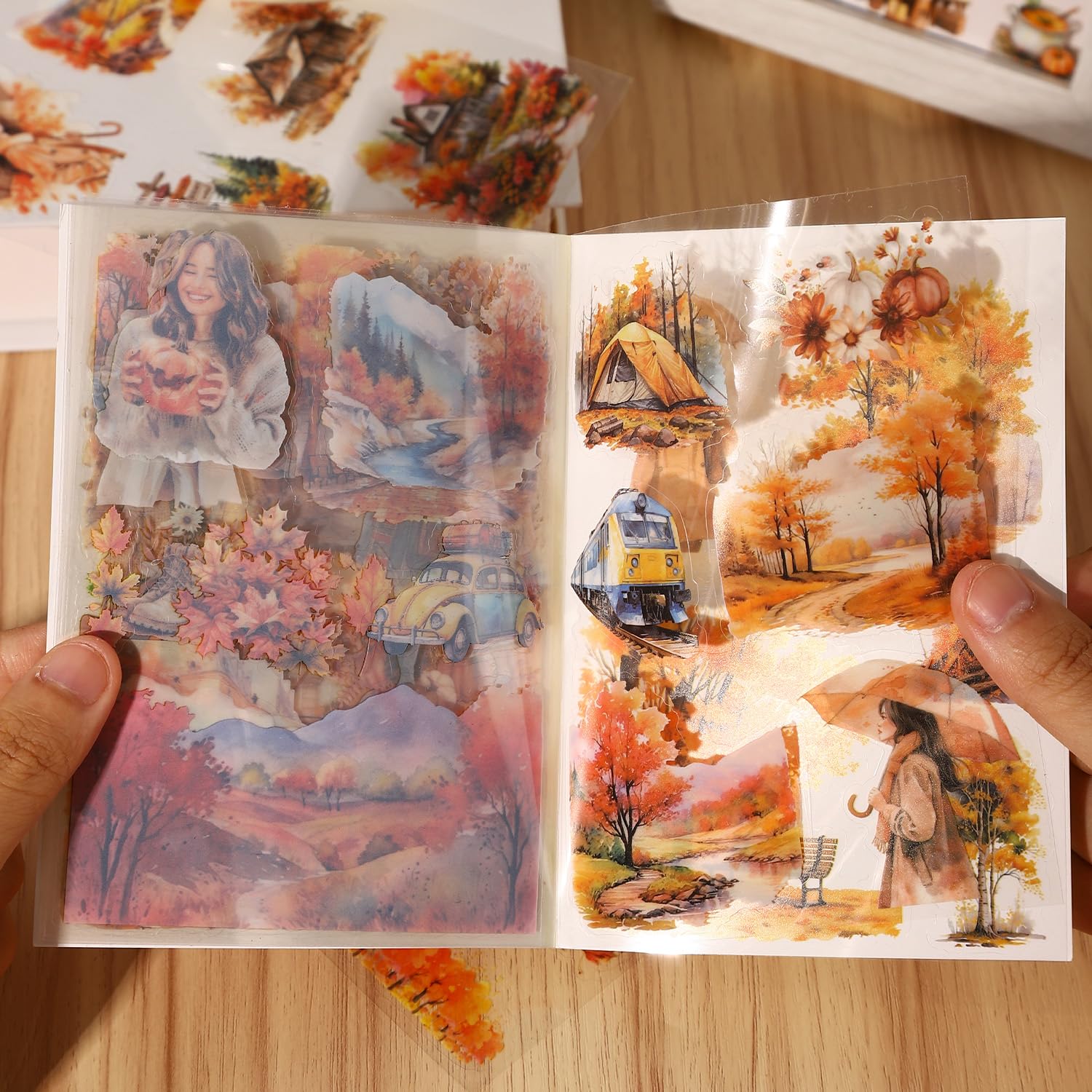 Adesivi Scrapbooking Stile Retro - 20 Fogli Con Tema Magico, Per Diari, Album E DIY