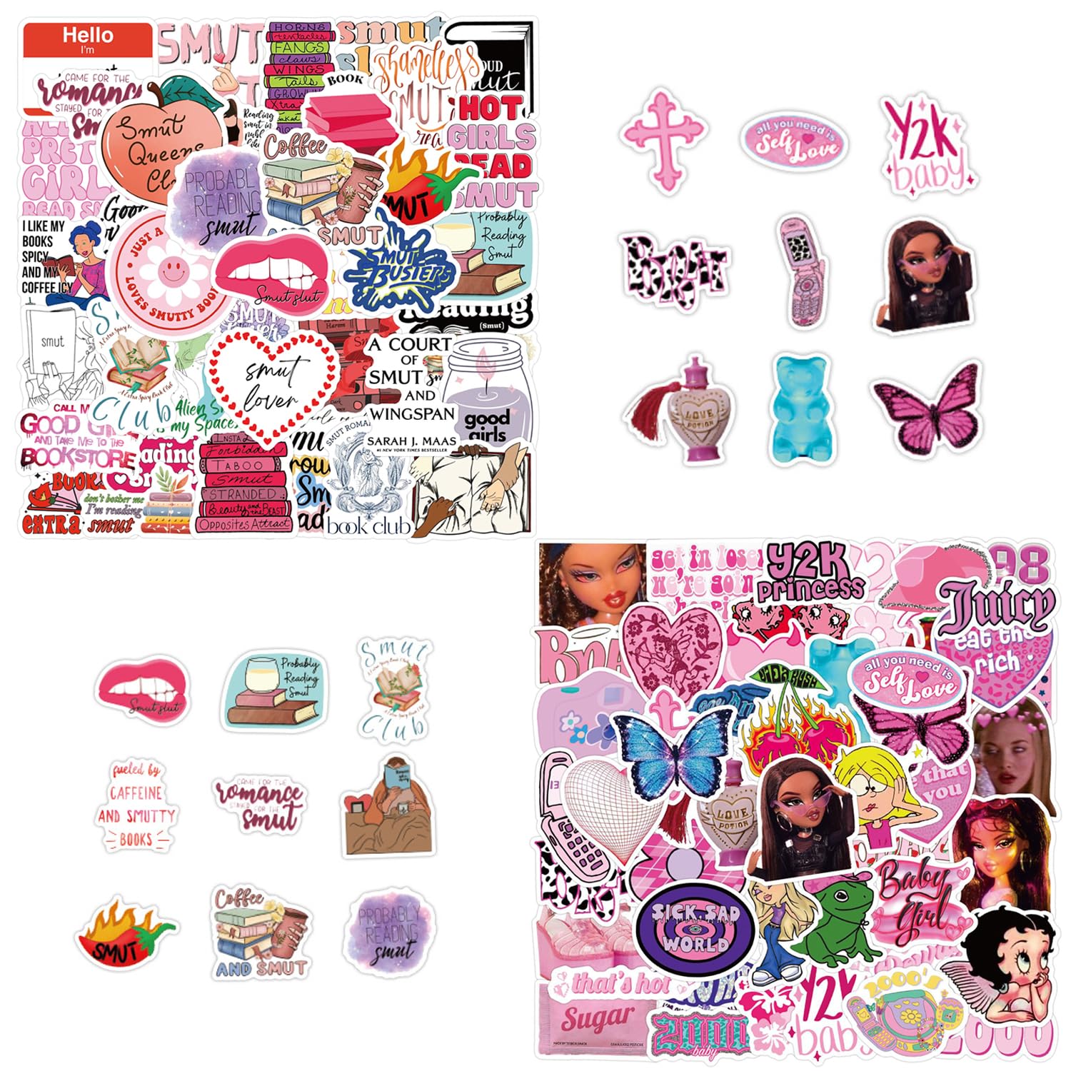 120 Pocket Stickers, Various Styles Of Graffiti Stickers, Waterproof Self-Adhesive Stickers, Cartoon Decorative Stickers, Trendy Aesthetic Stickers, Diy Scrapbook Stickers