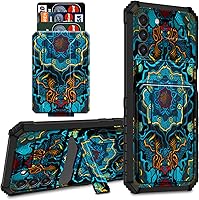 Vista 34 de Para Samsung Galaxy A03S Funda Para Teléfono Galaxy A03S Funda Billetera Con Titular De Tarjeta De Crédito Y Soporte De Doble Capa De PC Duro Funda