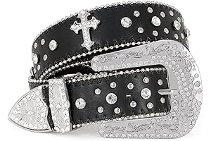 Balteus Sparkly Bling Diamond Rhinestone Belt for Men Women