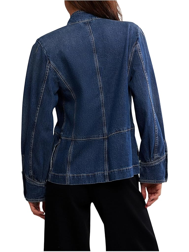 Blue Free People Imogene Denim Officer