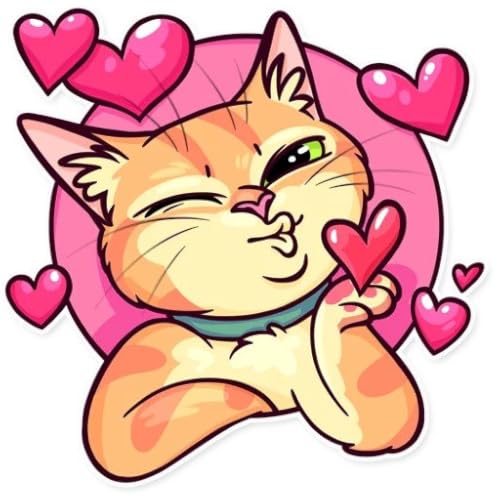 Cute Cat Sticker for Whatsapp