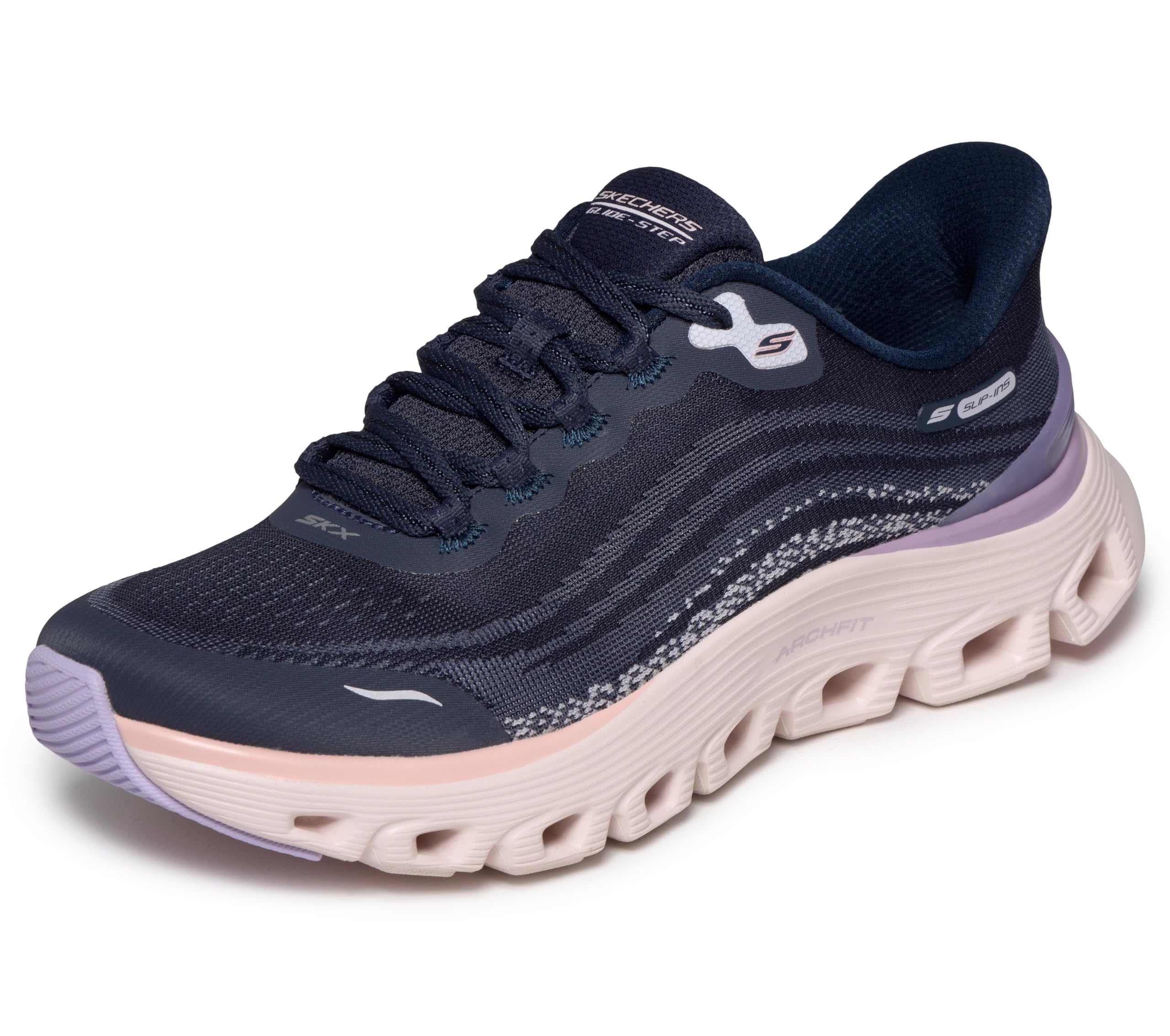 Womens Arch Fit Glide-Step Wave Hands Free Slip-ins-image-42