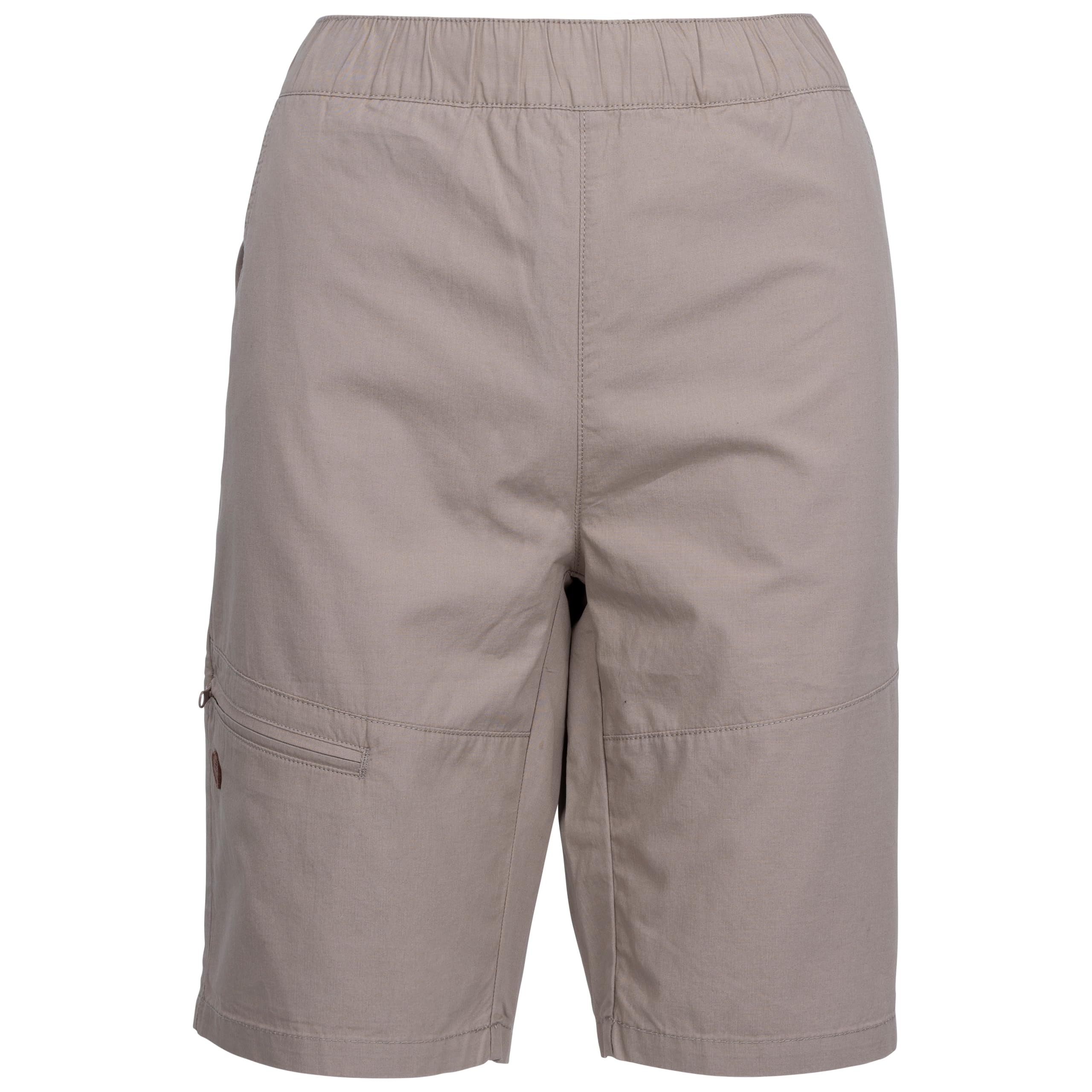 Trespass Women's Vintage Khaki Walking Shorts Cargo Water Repellent With Pockets Siglos