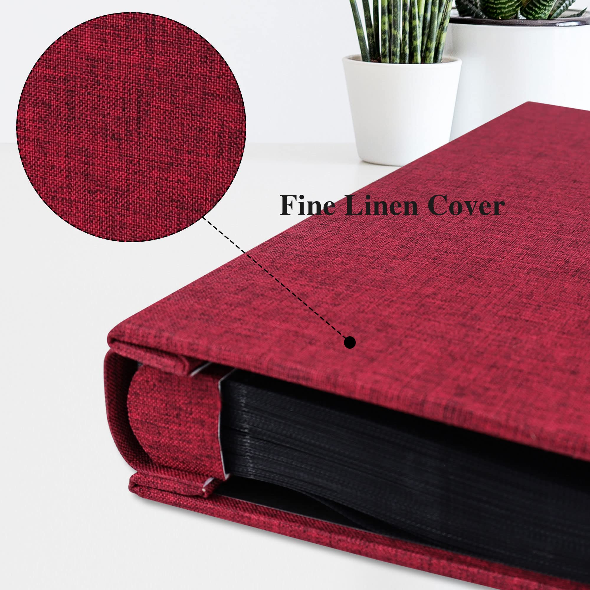 Album Foto 10x15 Cm - 300 Tasche, Copertina In Lino Con Cornice, Per Ricordi