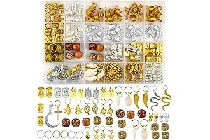 Qingchuang 241 Pcs Hair Jewelry for Black Women Locs Dreadlocks