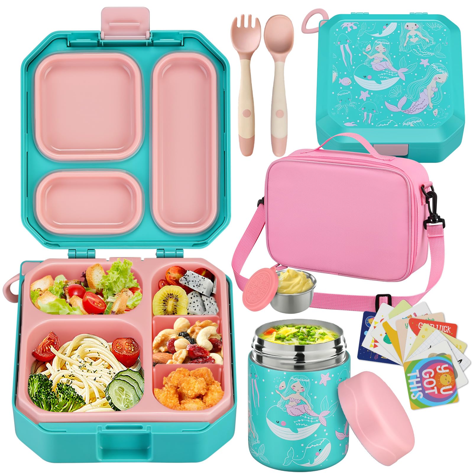 Photo 1 of wiwens Kids Bento Lunch Box Set - 35oz Leak-Proof