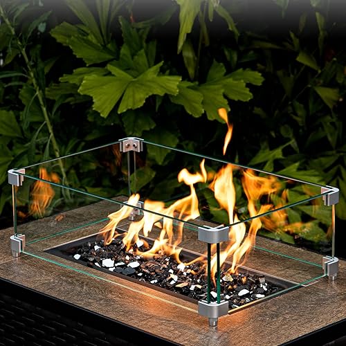 Miniatura 3 de GASPRO Vidrio de fuego negro de 20 libras para hoguera, rocas de vidrio reflectante de 1/2 pulgada para propano o chimenea de gas, añade ambiente a