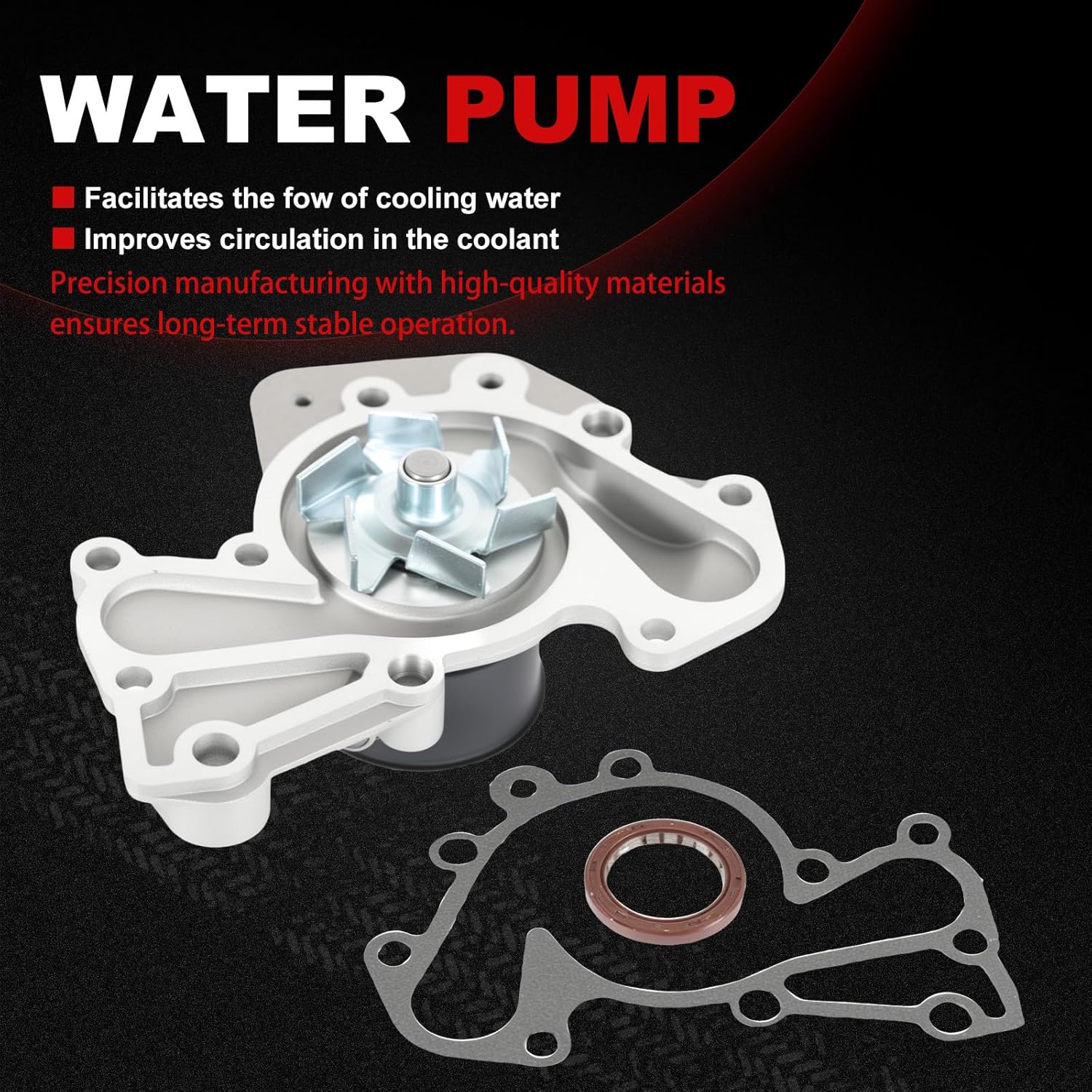 Timing Belt Kit Water Pump 2.7L Fit for Sportage Tucson 2005-2009 for Optima Sonata Santa Fe 2001-2006, 2.5L for Sonata 99-01 Engine Time Parts TBK315-GMB WP146-2040
