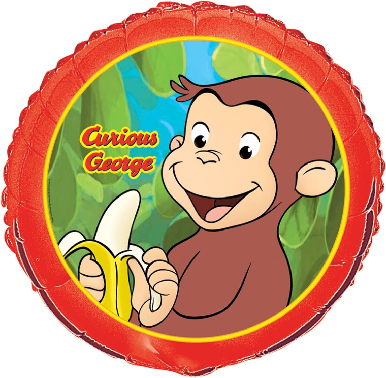 Unique Curios George Foil Balloon - 18", Round, 1 Pc