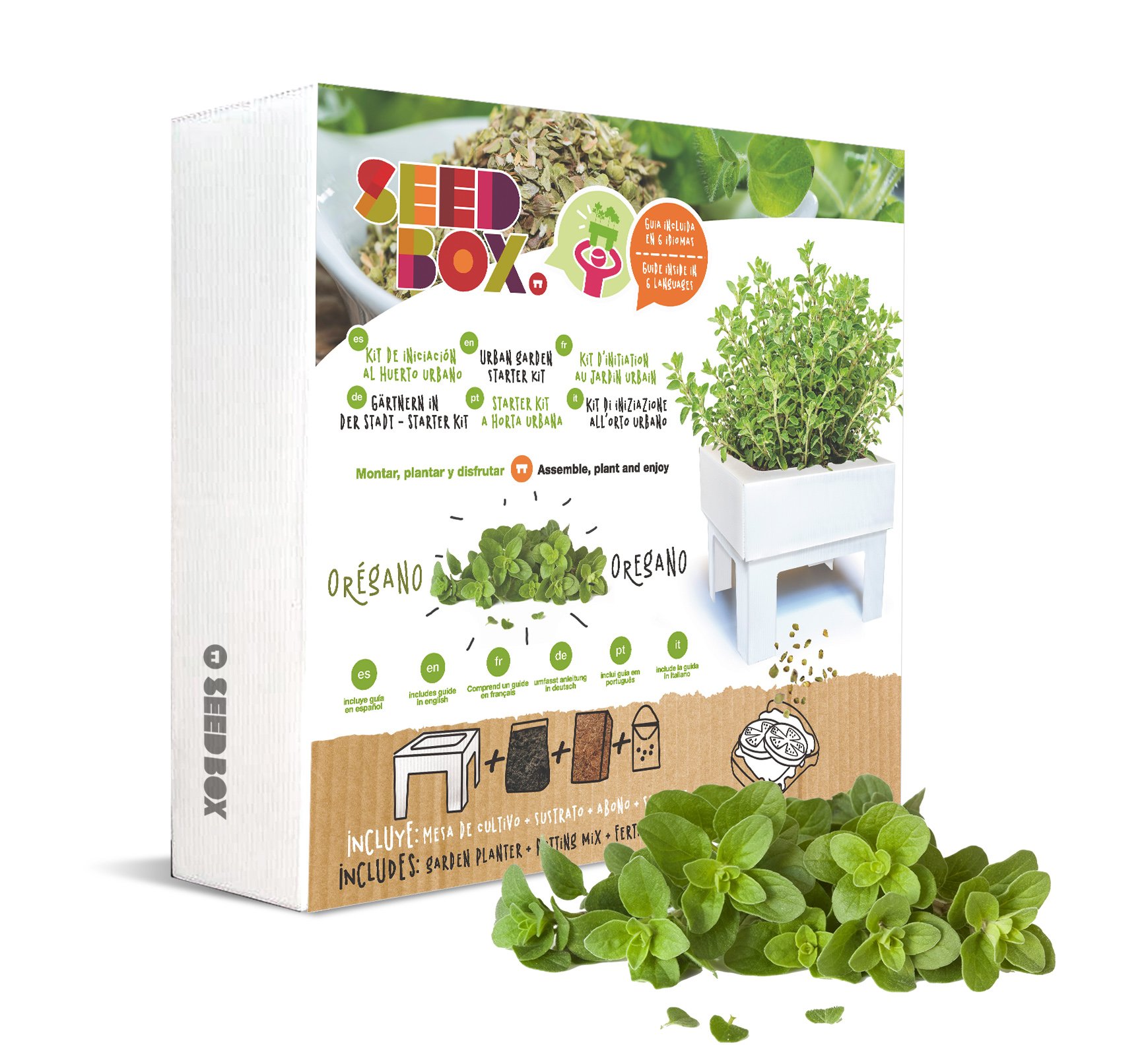 SeedBox SBMCUOR-Huerto Urbano Cultívame Mini-orégano, 17x4x17 cm ...