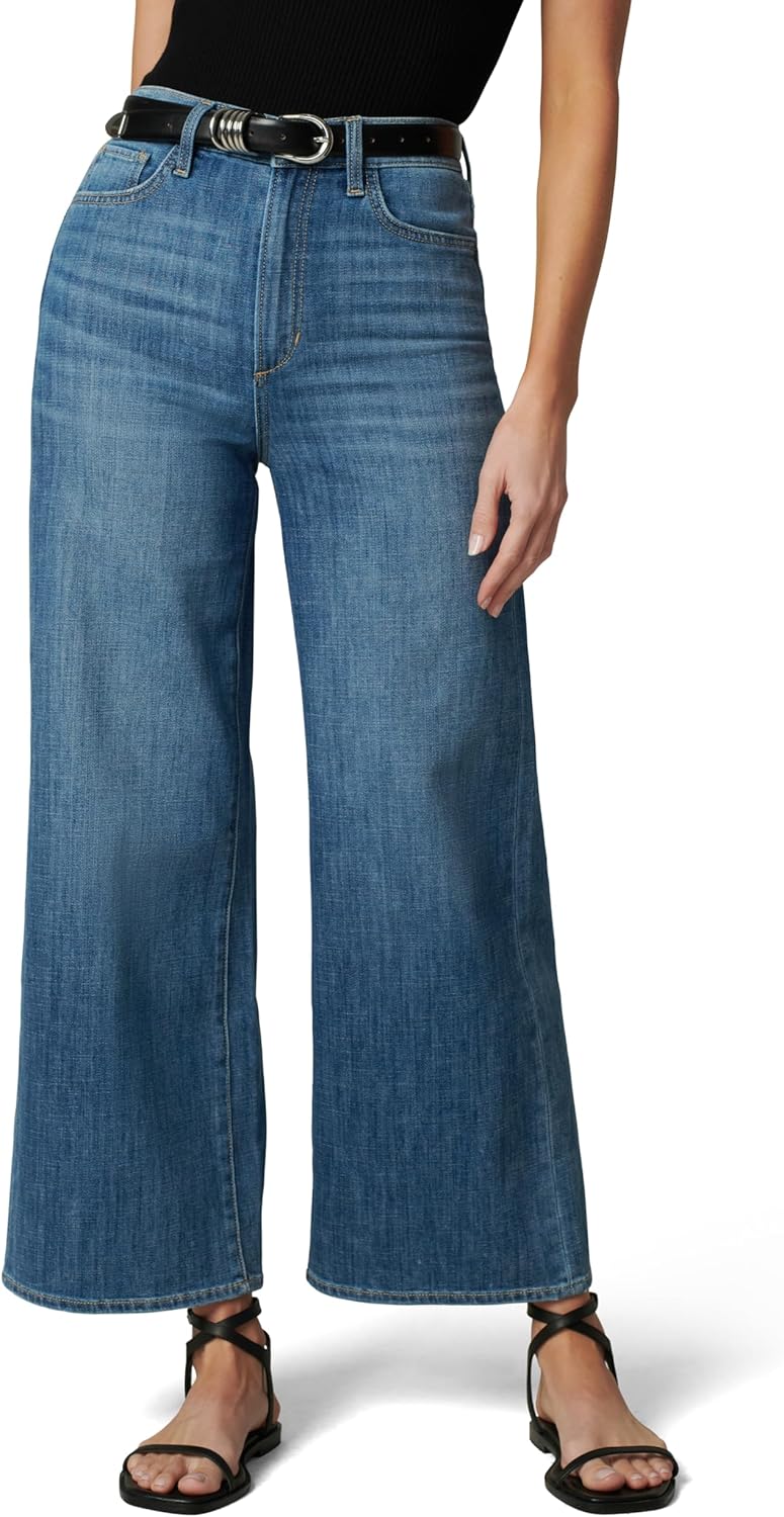 Joe's Womens The Mia High Rise Wide Leg Ankle Jean