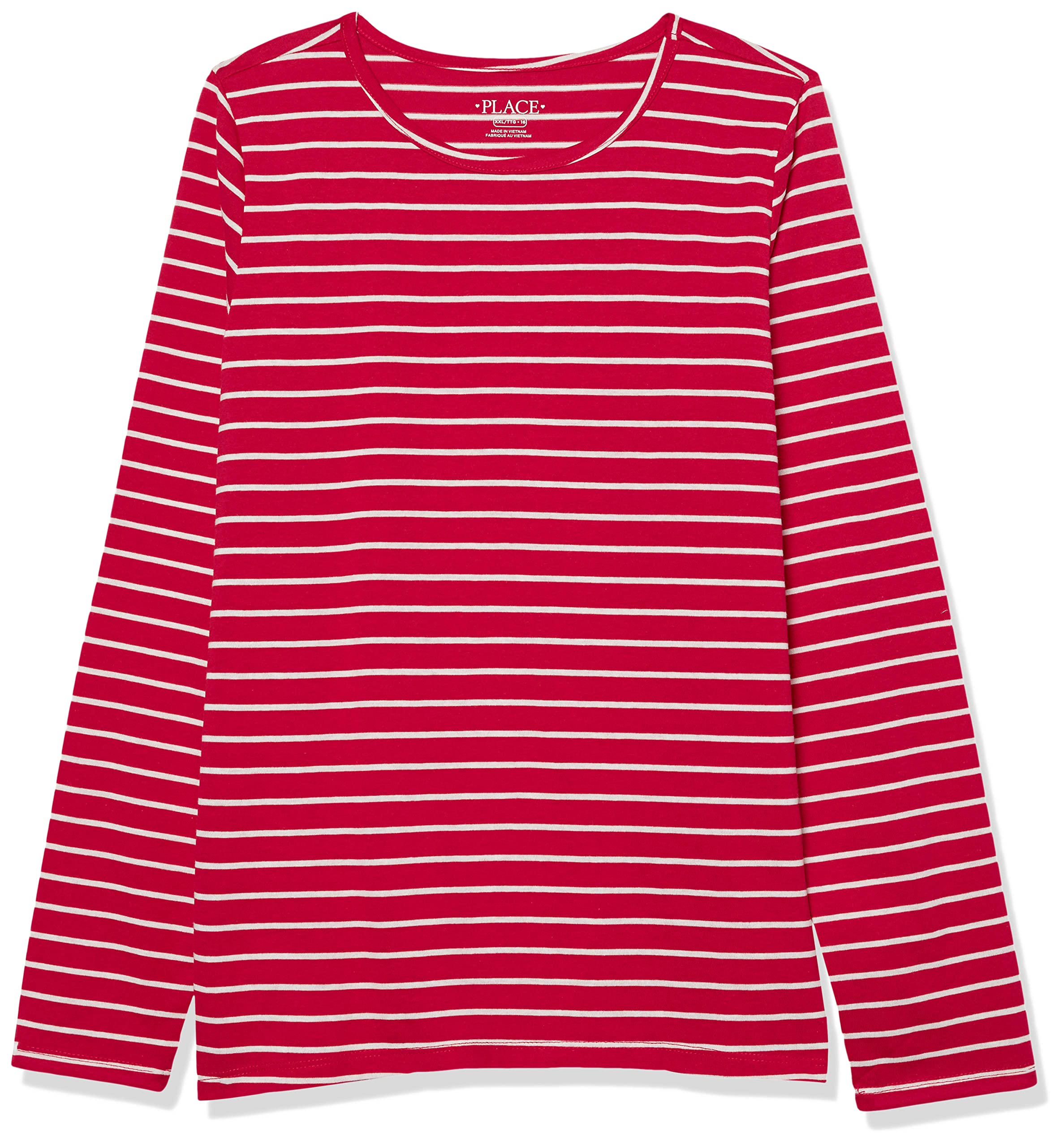 The Children's PlaceGirls' Long Sleeve Striped Basic Layering Tee