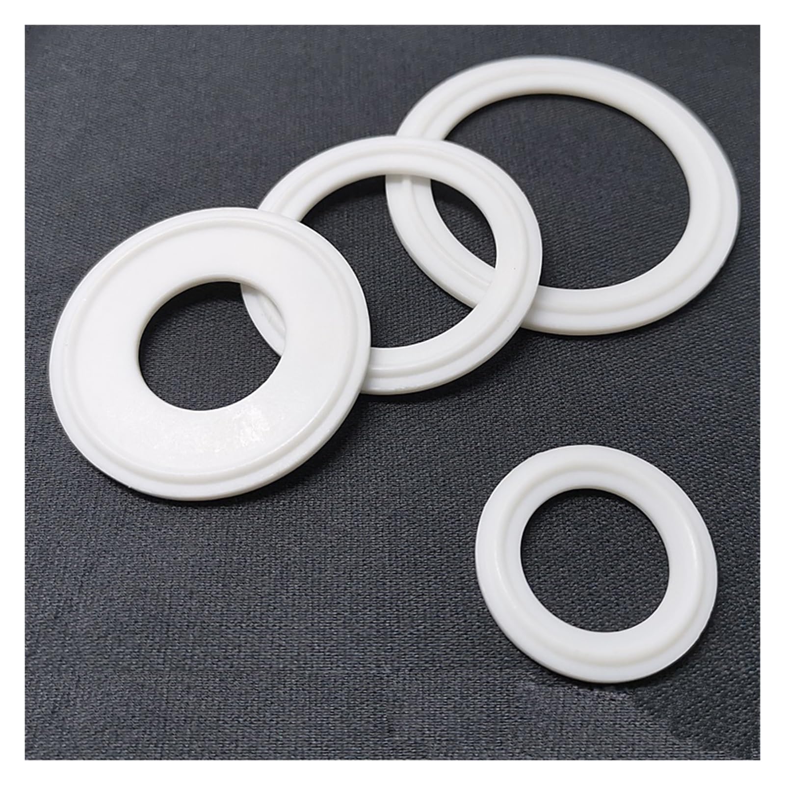 100PCS M4.2 M4.8 M5.5 M6.3 304 Stainless Steel Water Stop Gasket Waterproof External Hexagon Drill Tail Screw Gasket - (Inner Diameter: M4.8X14 100PCS)