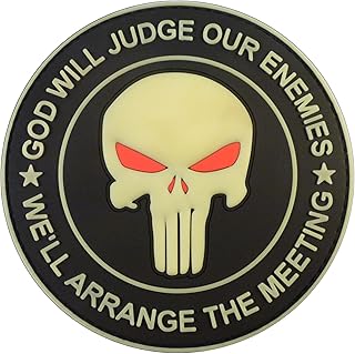 God Will Judge Our Enemies PVC Patch (Glow in The Dark)
