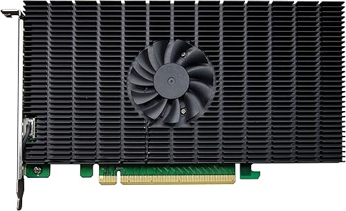 HighPoint Controlador RAID NVMe de arranque M.2 SSD7105 PCIe Gen3 de 4 puertos para sistemas Windows y Linux.